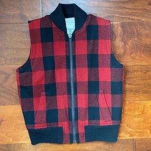 Madewell Buffalo plaid vest